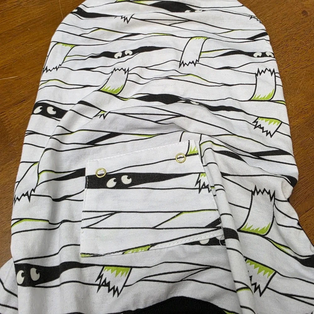 Thrills & Chills Dog Pajamas Mummy Costume Halloween Pet‎ Apparel Medium